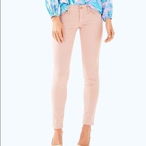 Lilly Pulitzer Worth Skinny Jean Sateen Rose